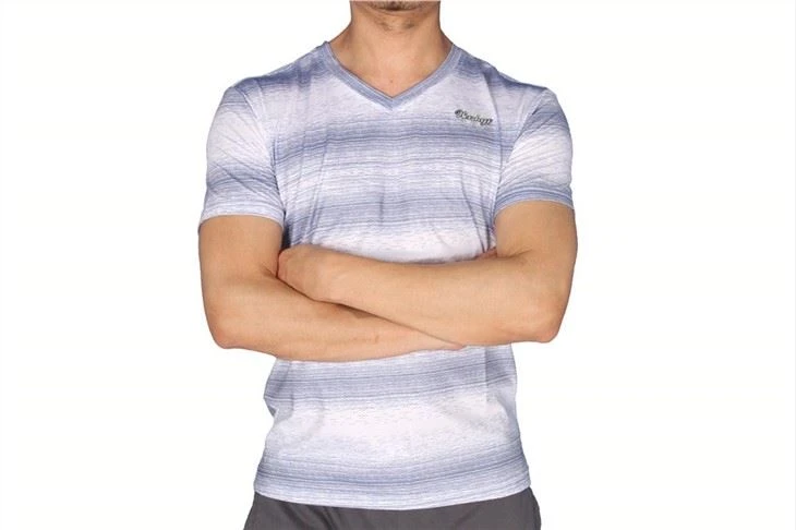 Mens' Striped V-Neck T-Shirt