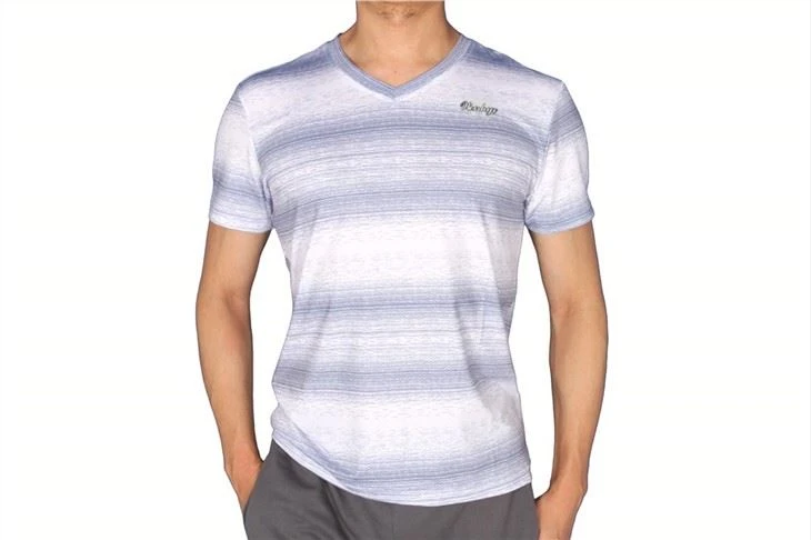 Mens' Striped V-Neck T-Shirt
