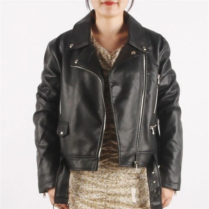 Women's Moto PU Bomber Jacket