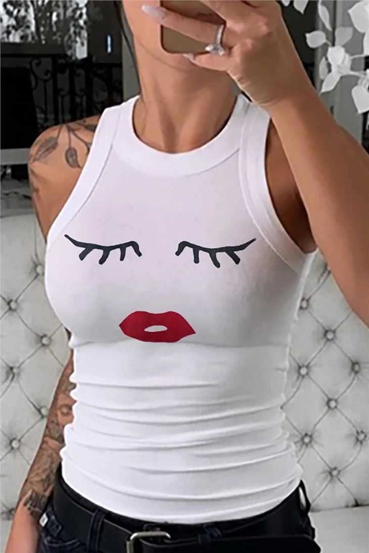 Ladies Nice Print Vest